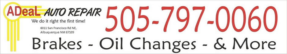 ADeal Auto Repair Shop Sign in Albuquerque, NM